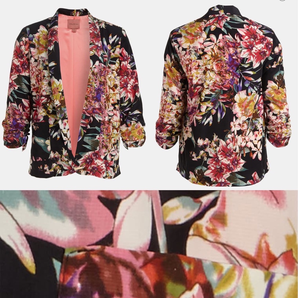 🎁2/$13! Nordstrom/UO I. Madeline Floral Blazer